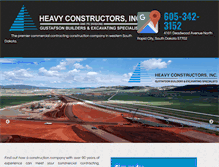 Tablet Screenshot of heavyconstructorsinc.com